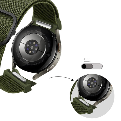 Bandz Samsung Galaxy Watch 6 - 44mm elastische band 'Easy fit' (groen)