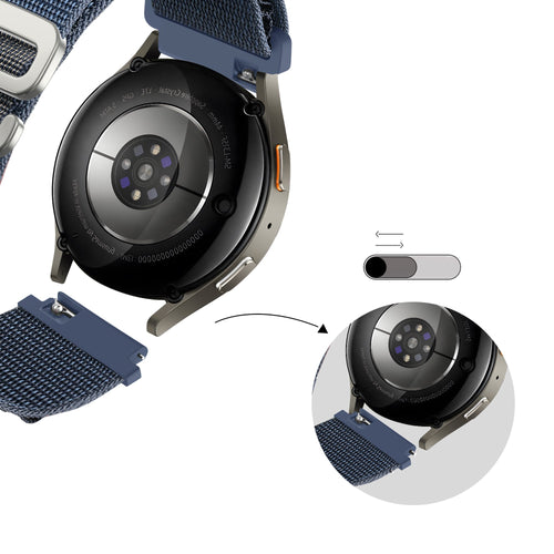 Bandz Amazfit Active 3 Premium Alpine bandje (grijsblauw)