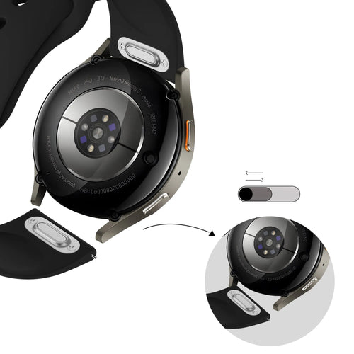 Bandz Samsung Galaxy Watch 46mm Sport Strap 'Easy Fit' (Black)