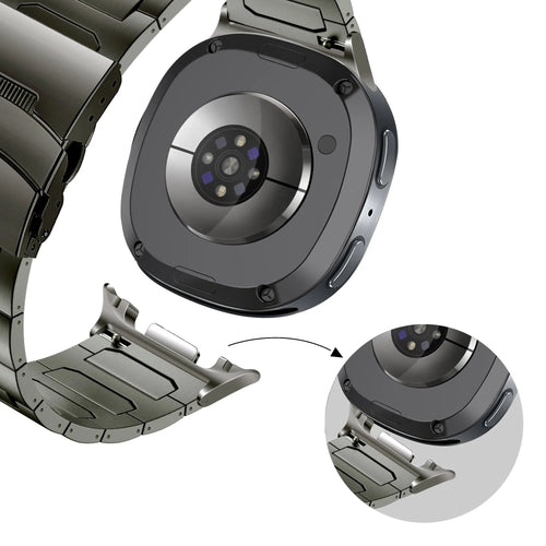 Bandz Samsung Galaxy Watch 9 - 44mm Titanium Strap 'Deluxe' (Graphite)