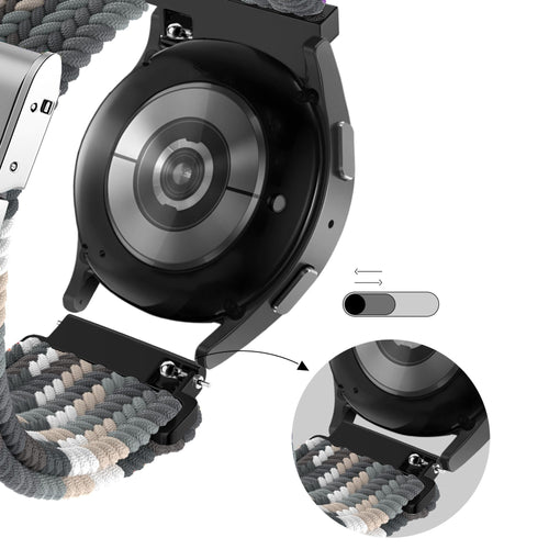 Bandz Garmin Venu SQ Woven Nylon Strap (Slate)