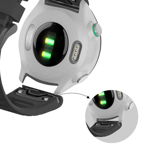 Bandz Garmin Forerunner 965 siliconen band met gesp (zwart)