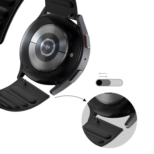 Bandz Polar Vantage M3 magnetisch geweven bandje (zwart) 