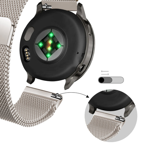 Bandz Garmin Forerunner 165 Milanese loop band (sterrenlicht)