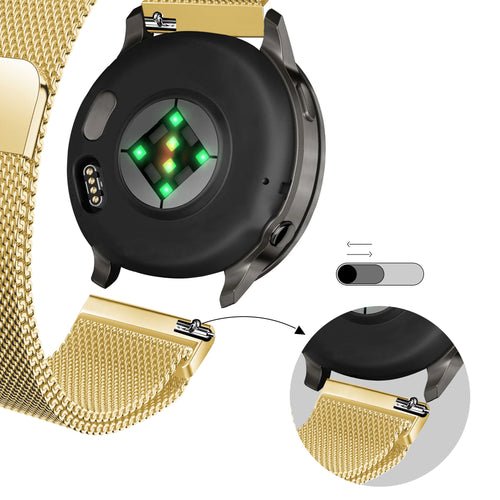 Bandz Garmin Bounce 2 Milanese Loop Strap (Gold)