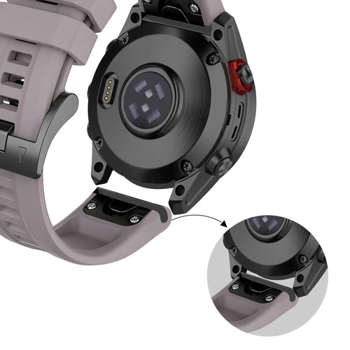 Bandz Garmin Fenix 9 Pro - 51mm Silicone Strap 'Classic' (Lavender Grey)