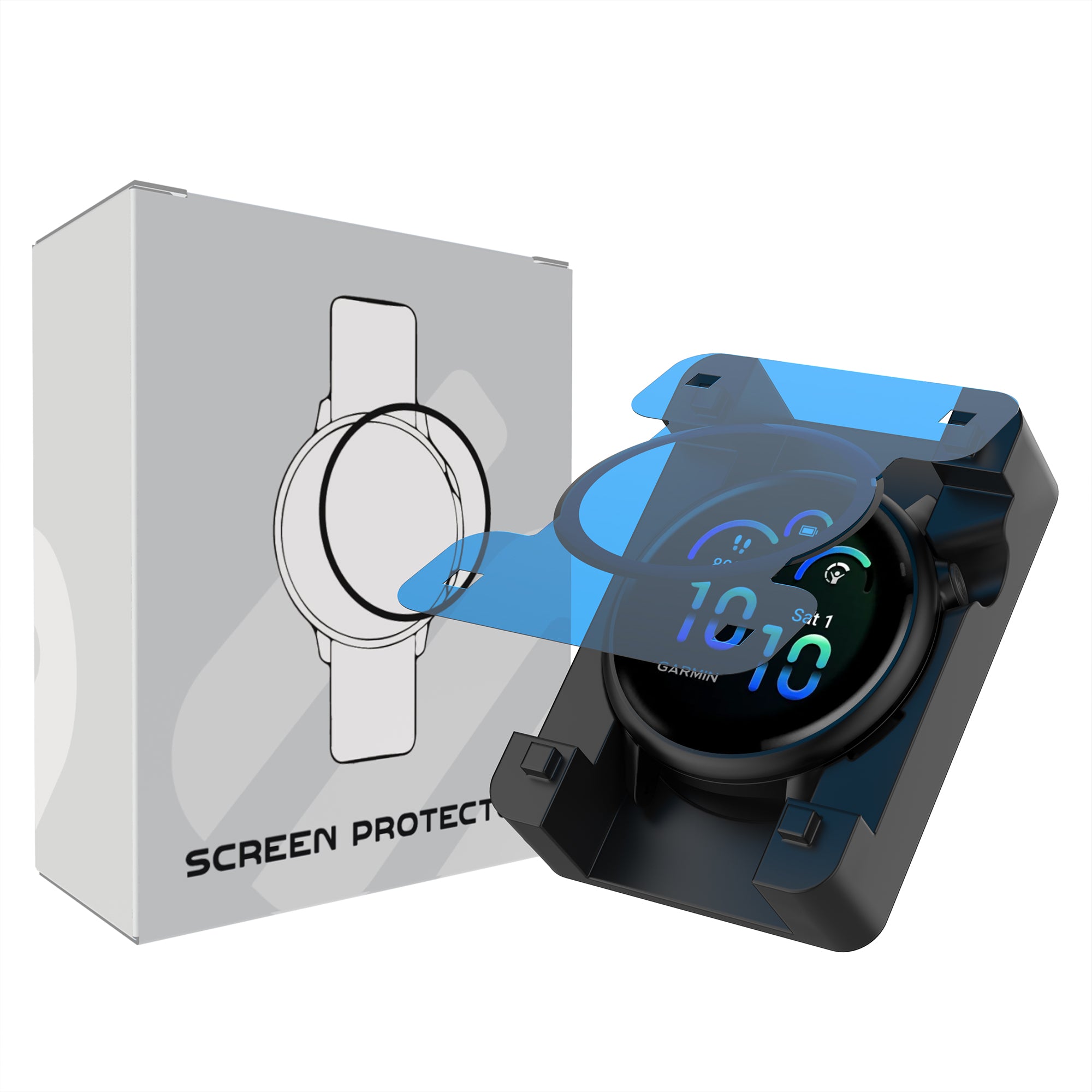 Screenprotector met One-Click tool - Garmin Vivoactive 6
