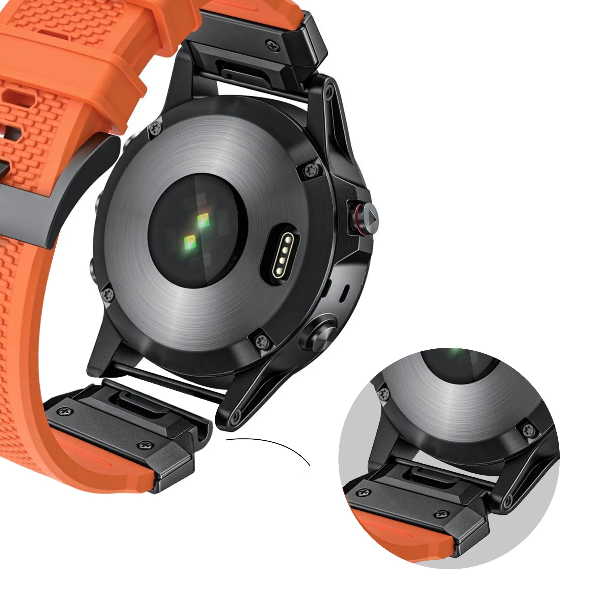 Bandz Amazfit T-Rex Ultra 2 siliconen band 'Explorer' (oranje)