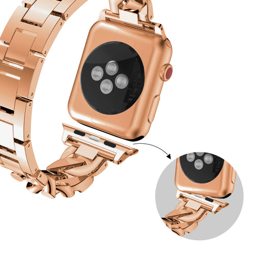 Bandz Apple Watch chain diamond band (roségoud)
