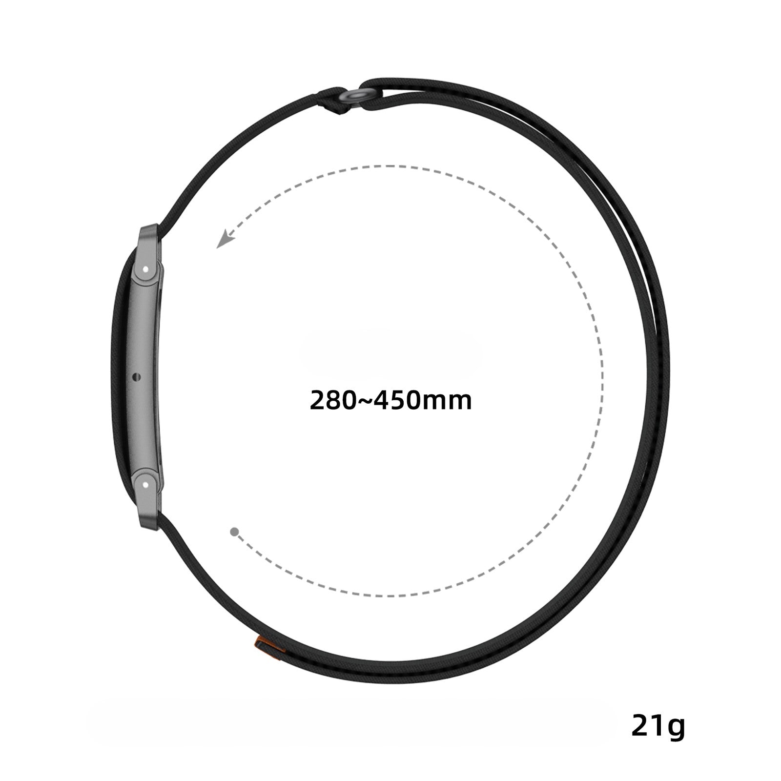 Fitbit Air biceps nylon band (grijs/wit)