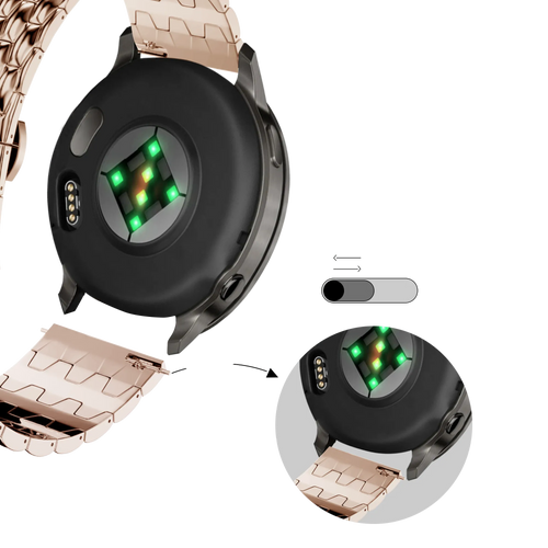 Bandz Garmin Approach J1 Steel Strap 'Dragon' (Rose Gold)