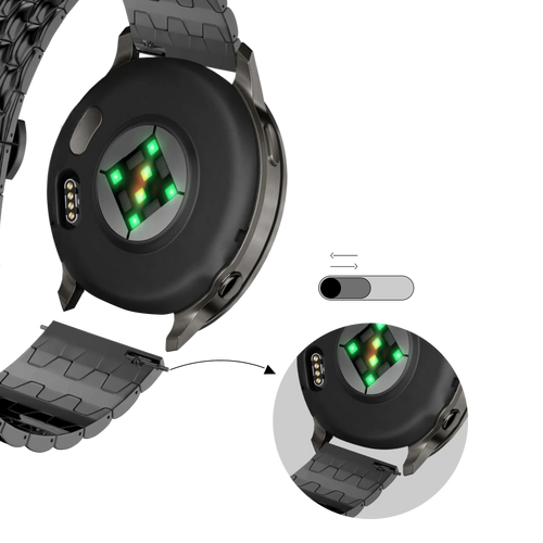 Bandz Garmin Bounce 2 Steel Strap 'Dragon' (Black)