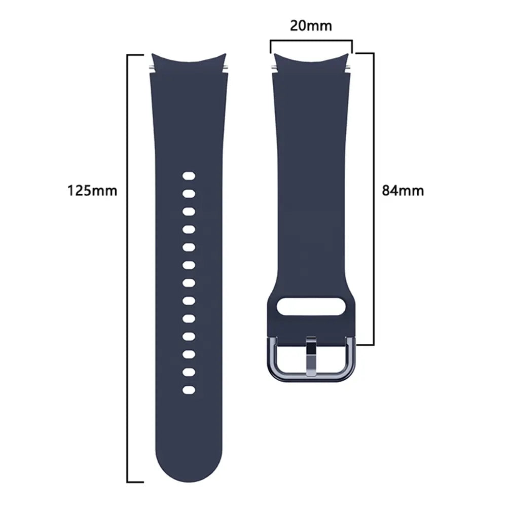 Samsung Galaxy Watch 5 - 44mm siliconen gesp band (donkerblauw)