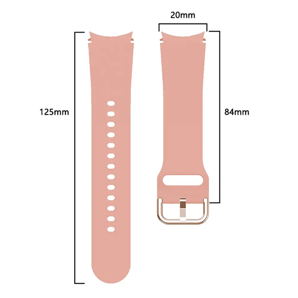 Samsung Galaxy Watch 4 - 40mm siliconen gesp band (roze)
