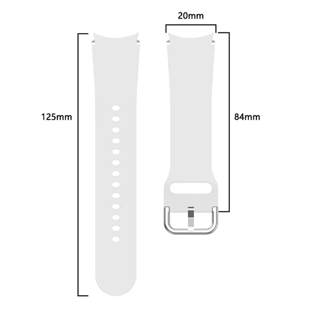 Samsung Galaxy Watch 6 - 40mm siliconen gesp band (wit)
