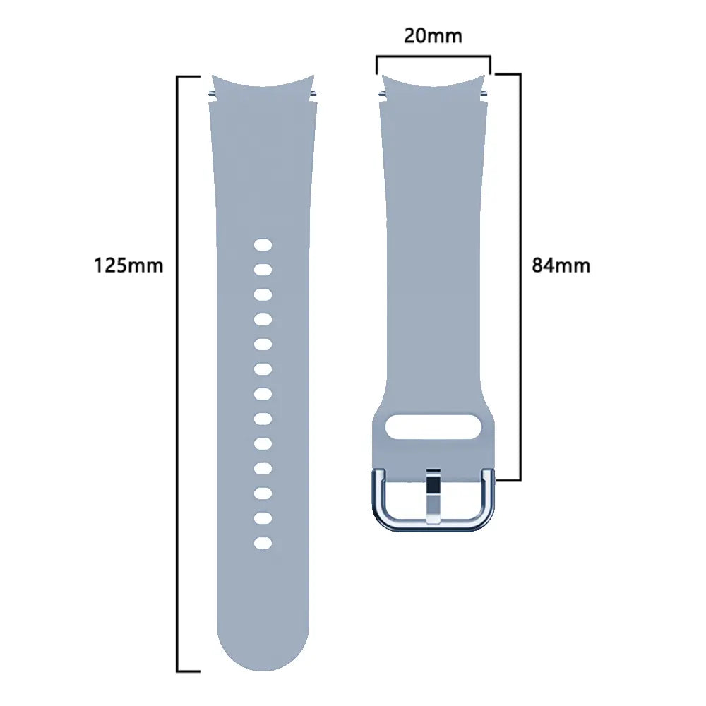 Samsung Galaxy Watch 6 - 40mm Buckled Silicone Strap (Blue)