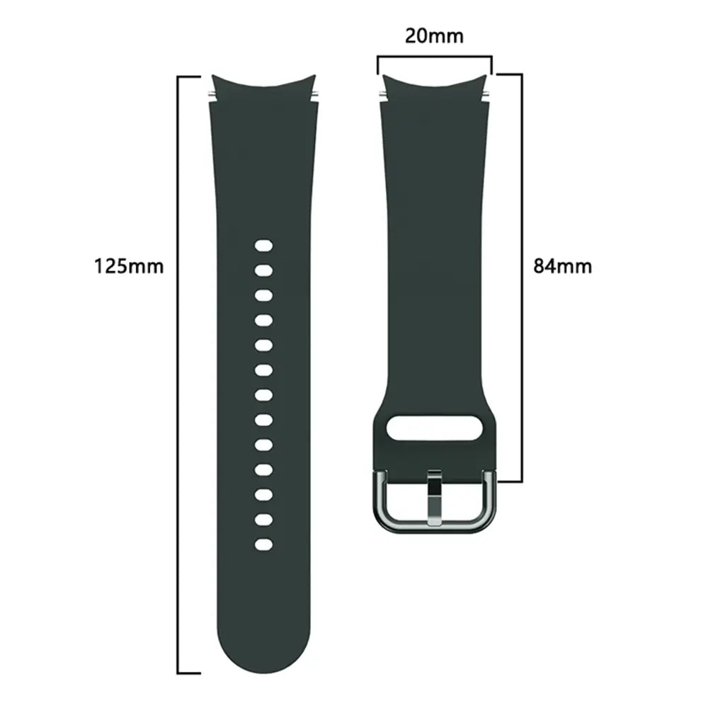 Samsung Galaxy Watch 5 Pro siliconen gesp band (donkergroen)