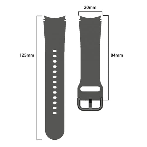 Samsung Galaxy Watch 5 Pro siliconen gesp band (donkergrijs)