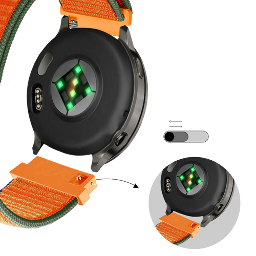 Bandz Garmin Vivomove 3s nylon loop band (kumquat)