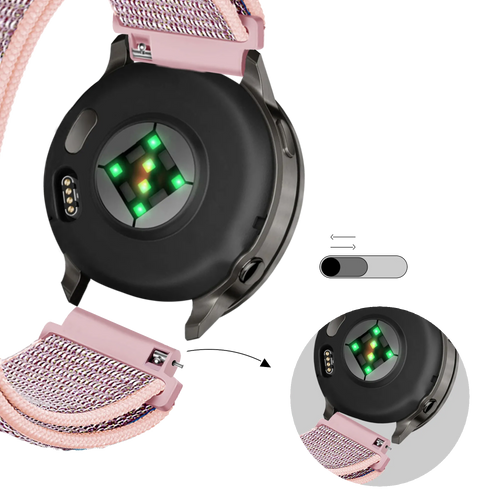 Bandz Garmin Approach J1 Nylon Loop Strap (Pink)