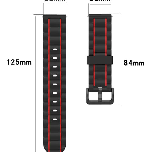 Suunto Run 2 Sport Strap with Buckle (Black/Red)