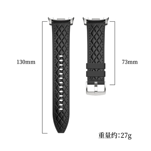 Samsung Galaxy Watch 9 - 40mm diamond hybrid leren band (donkerbruin)