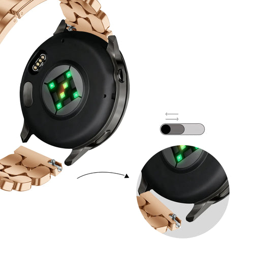 Bandz ICE Smart ST 2.0 Round 1.20 stalen band 'Oval' (roségoud)