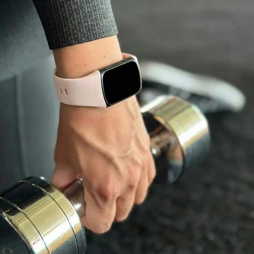 Fitbit Charge 5 siliconen bandje (lichtroze)