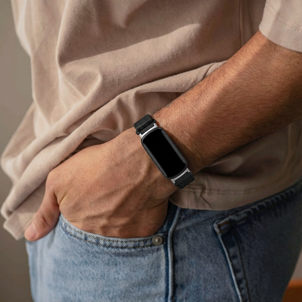 Fitbit Inspire 3 Nylon Strap (Black)