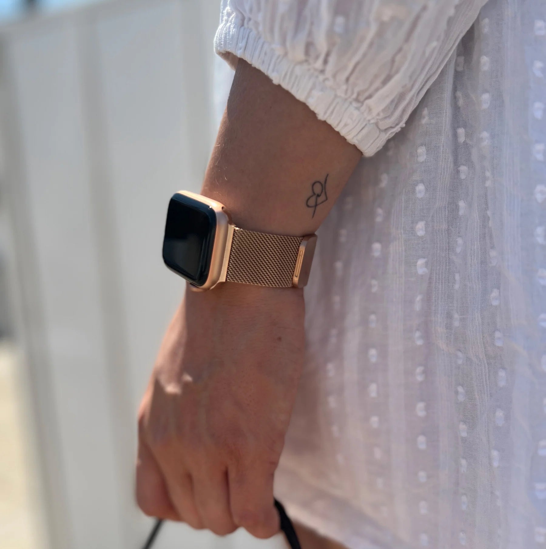 Fitbit Sense 2 Milanese Strap (Rose Gold)