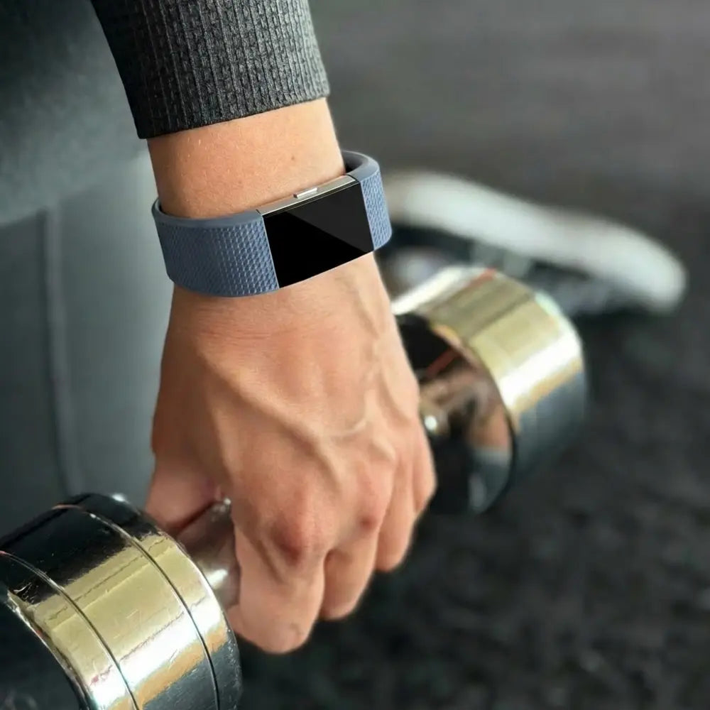 Fitbit Charge 2 Silicone Strap (Grey Blue)