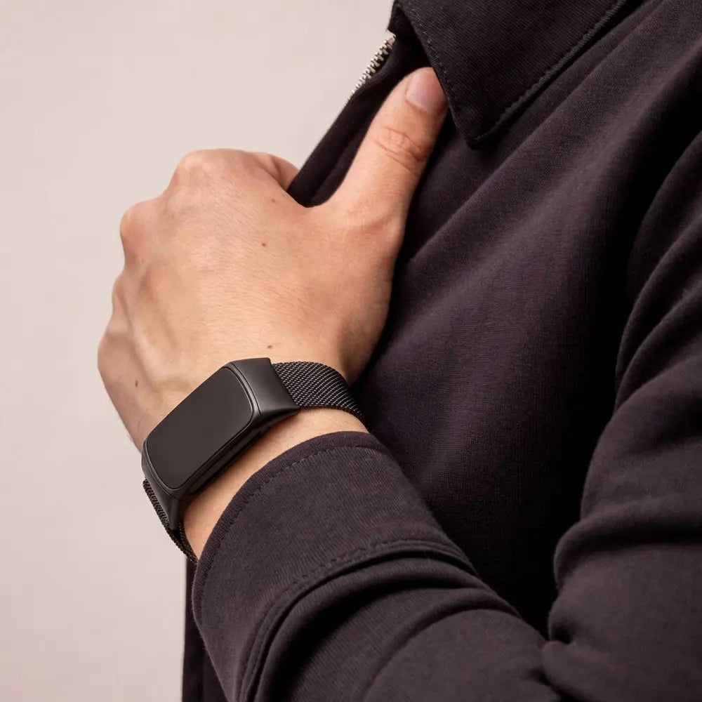 Fitbit Charge 5 Milanese band (zwart)