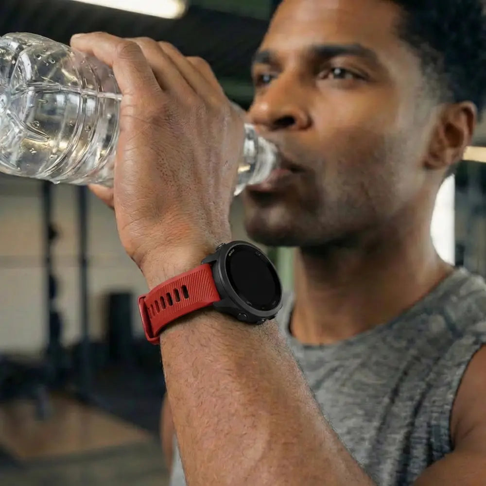 Garmin  Vivoactive 5 sport gesp bandje (rood/zwart)