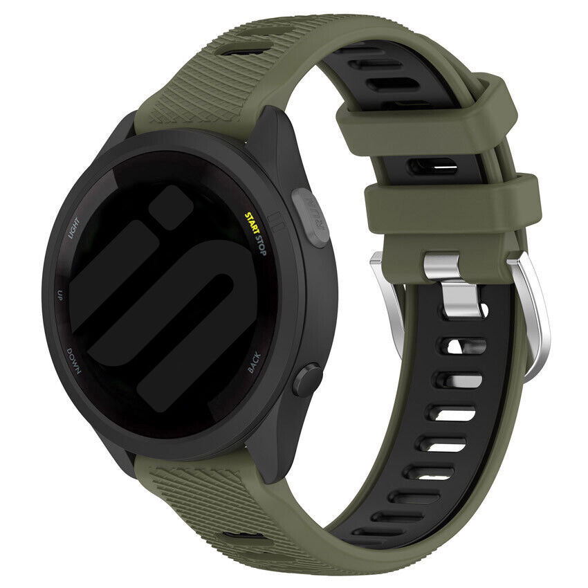 Garmin Forerunner 570 - 47mm sport gesp bandje (olijfgroen/zwart)