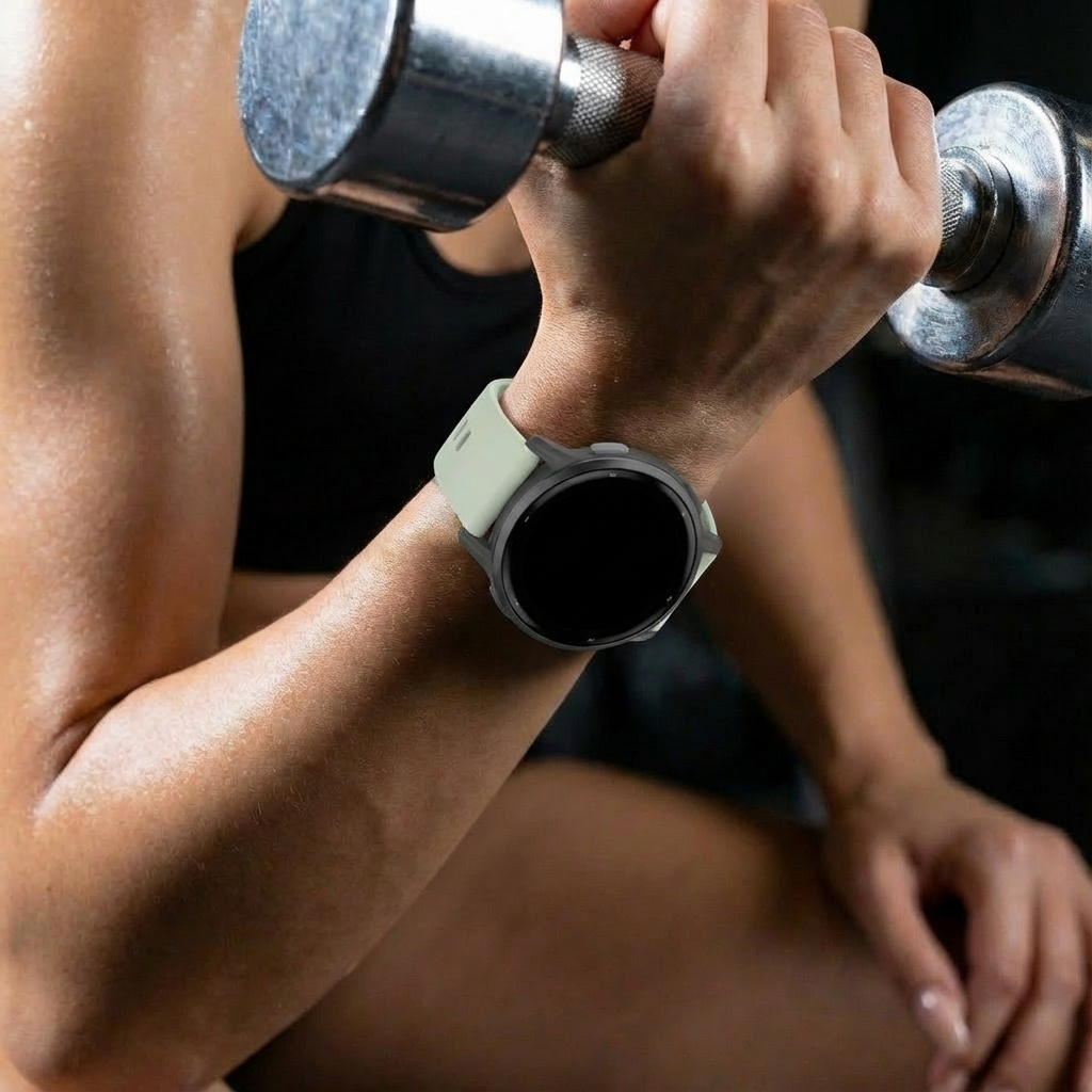 Garmin Forerunner 165 siliconen classic bandje (lichtgroen)