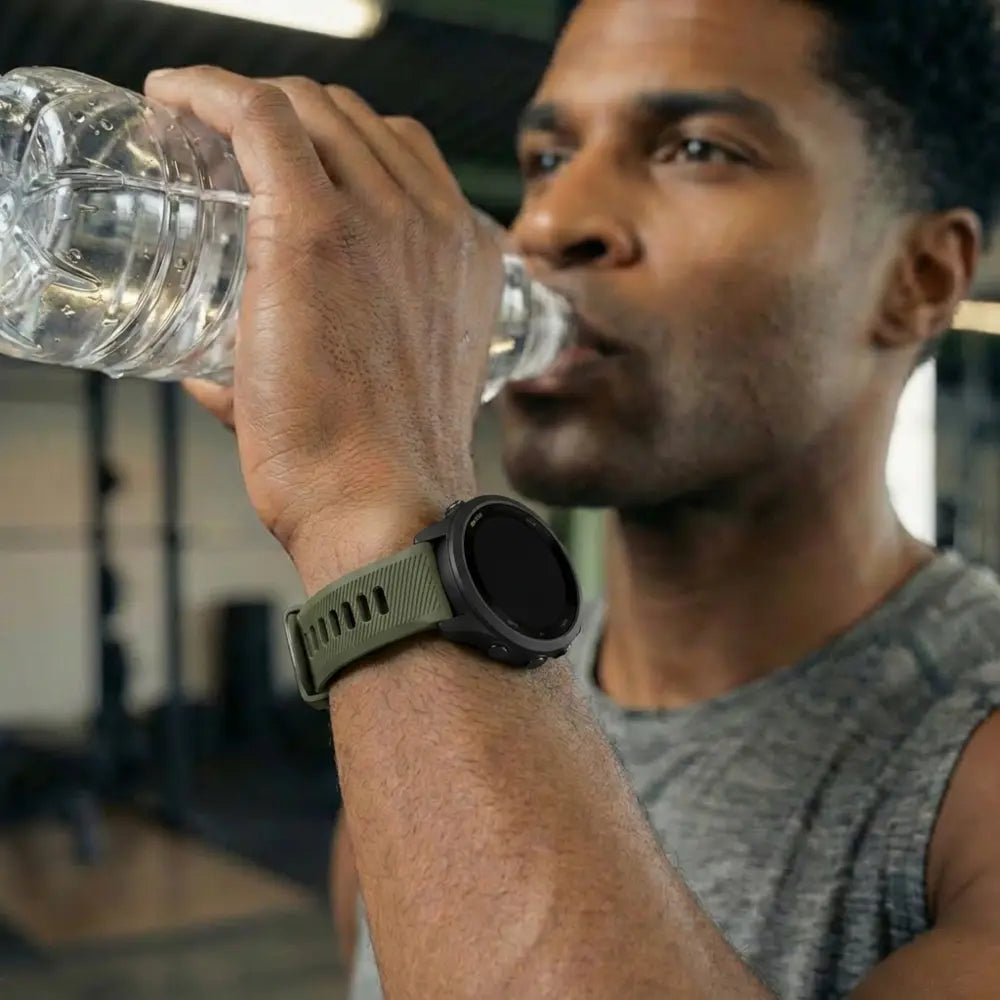 Garmin Forerunner 265 sport gesp bandje (olijfgroen/zwart)