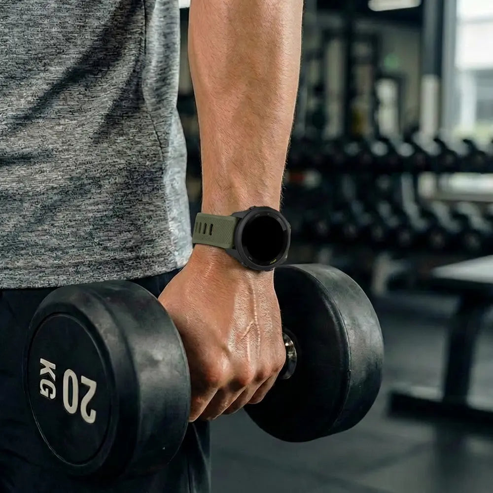 Garmin Forerunner 265 sport gesp bandje (olijfgroen/zwart)