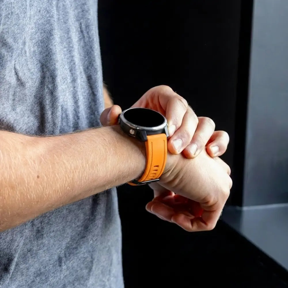 Garmin Fenix 7s siliconen bandje (oranje)