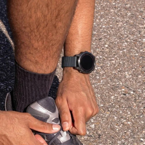 Garmin Fenix 7 outdoor siliconen band (grijsblauw)