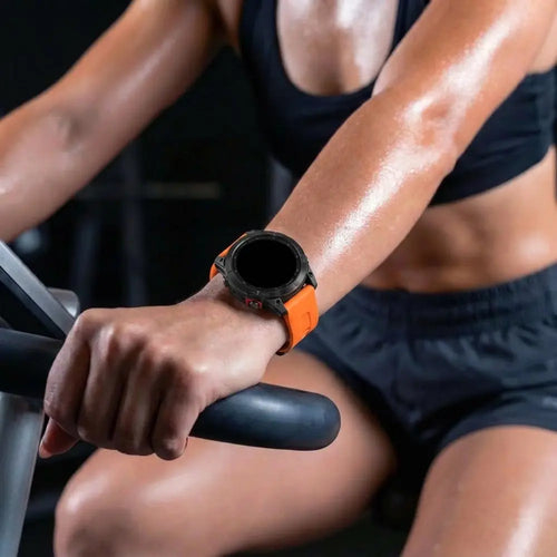 Garmin Fenix 7 D-Buckle Silicone Strap (Orange)