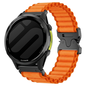 Garmin Fenix 8 - 47mm outdoor nylon bandje (oranje)