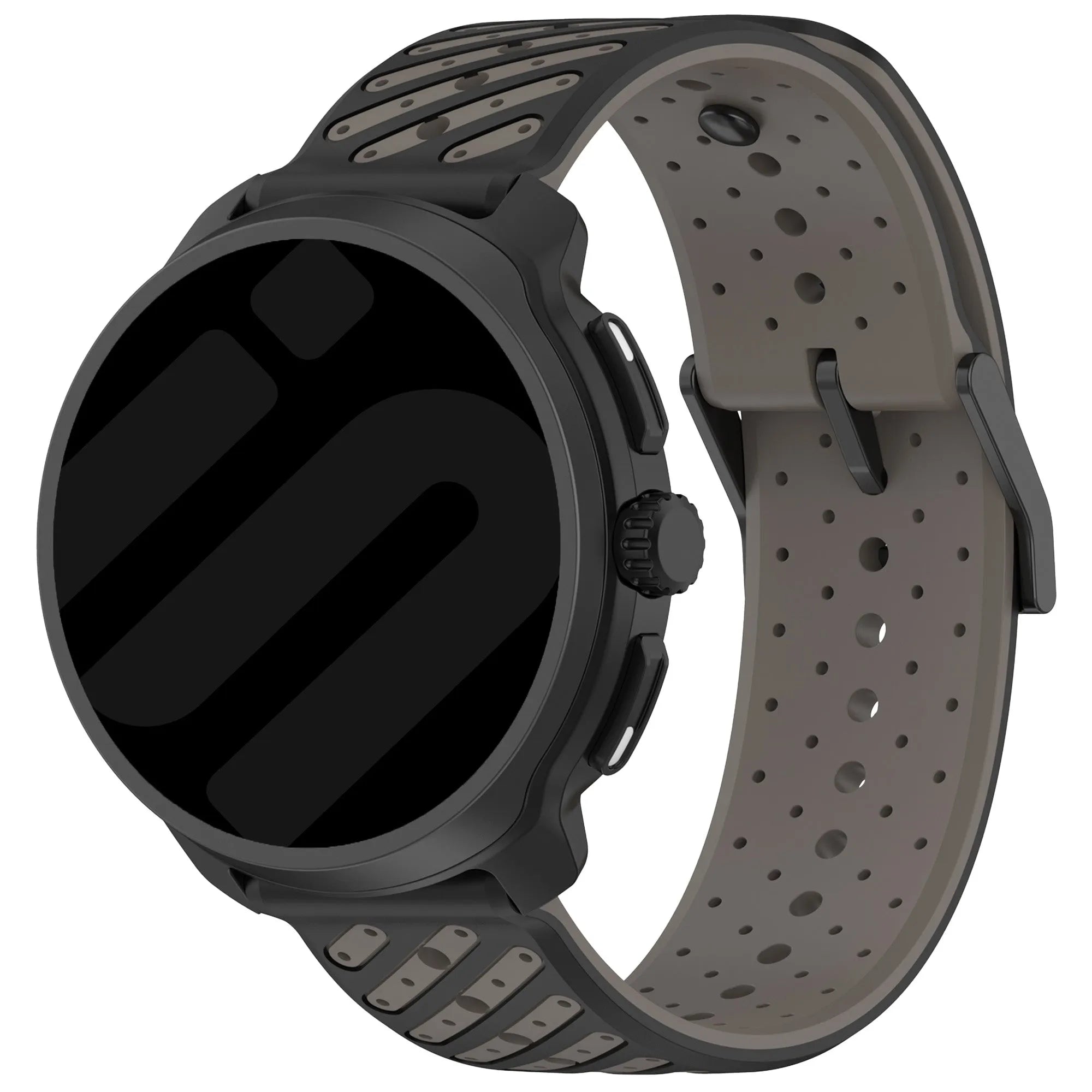 Oppo Watch S Striped Silicone Strap (Grey)