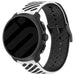 ICE Fit 1.78 gestreept siliconen bandje (wit/zwart)