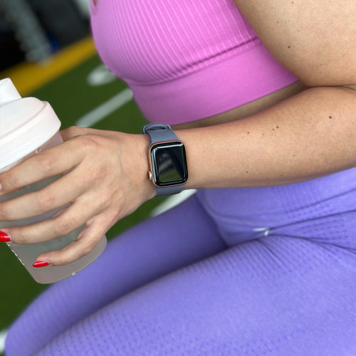 Apple Watch silicone chain band (grijs-blauw)