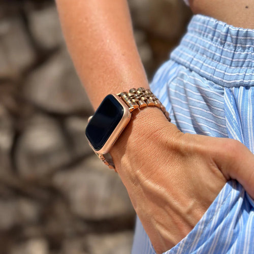 xoxo Wildhearts Apple Watch stalen bandje (roségoud)