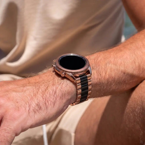 Samsung Galaxy Watch 46mm Steel Strap (Rose Gold/Black)