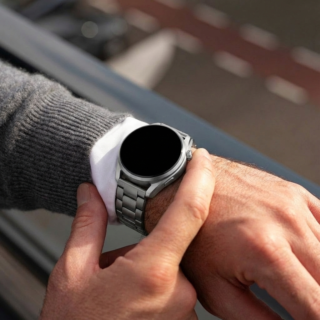 Huawei Watch GT 2 Pro 'One Push' Titanium Strap (Graphite)