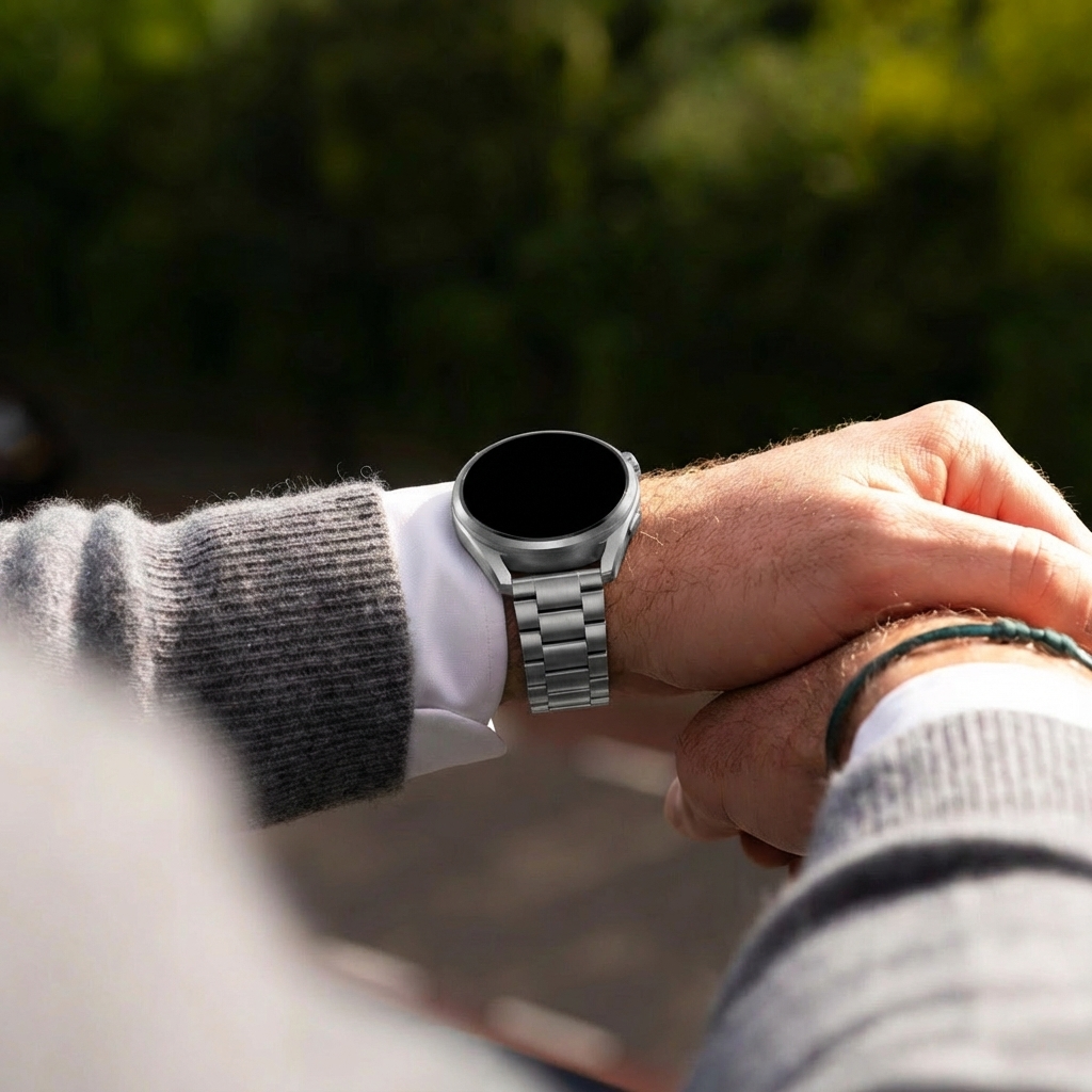 Huawei Watch GT 2 Pro 'One Push' Titanium Strap (Graphite)