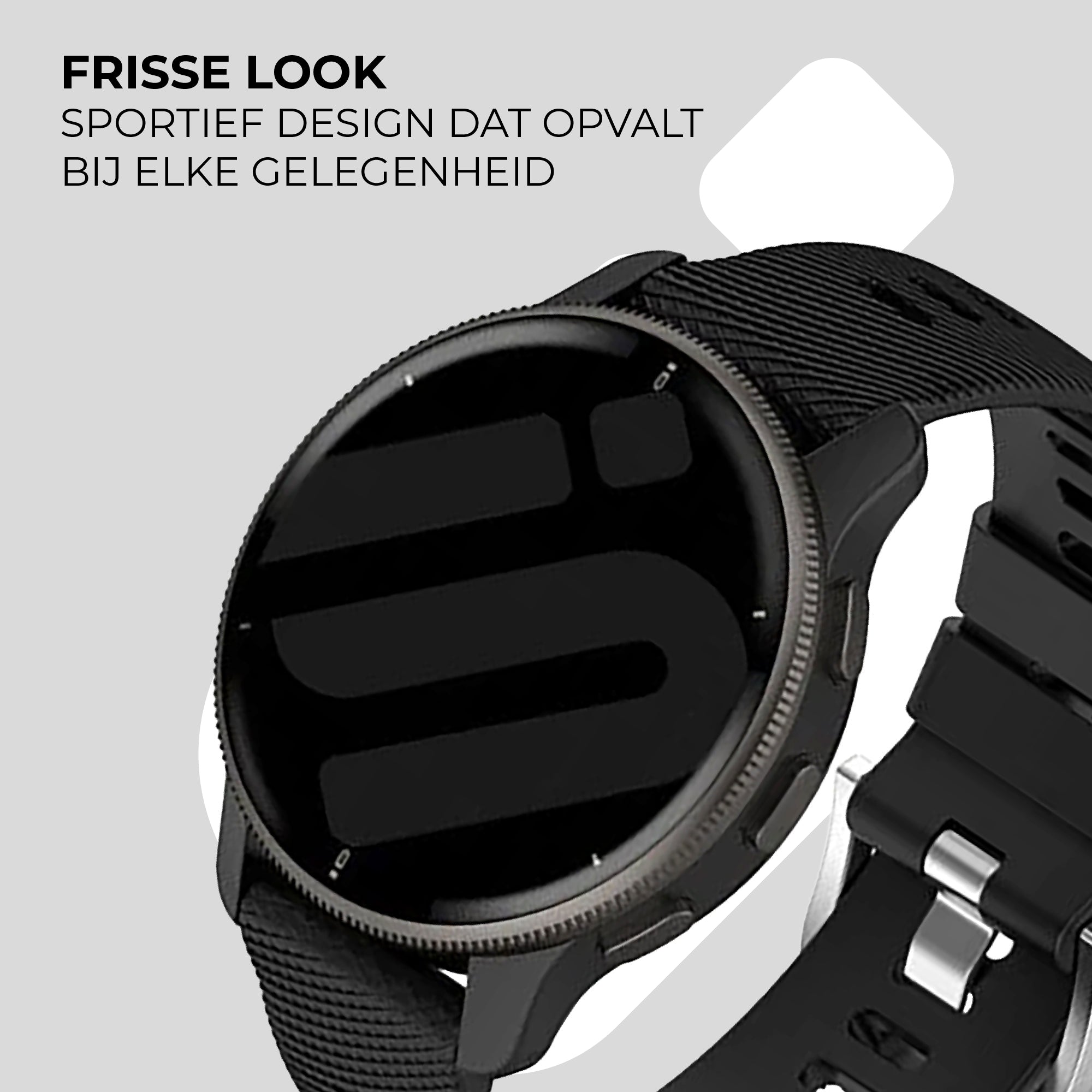 Garmin Forerunner 570 - 47mm siliconen bandje (zwart)