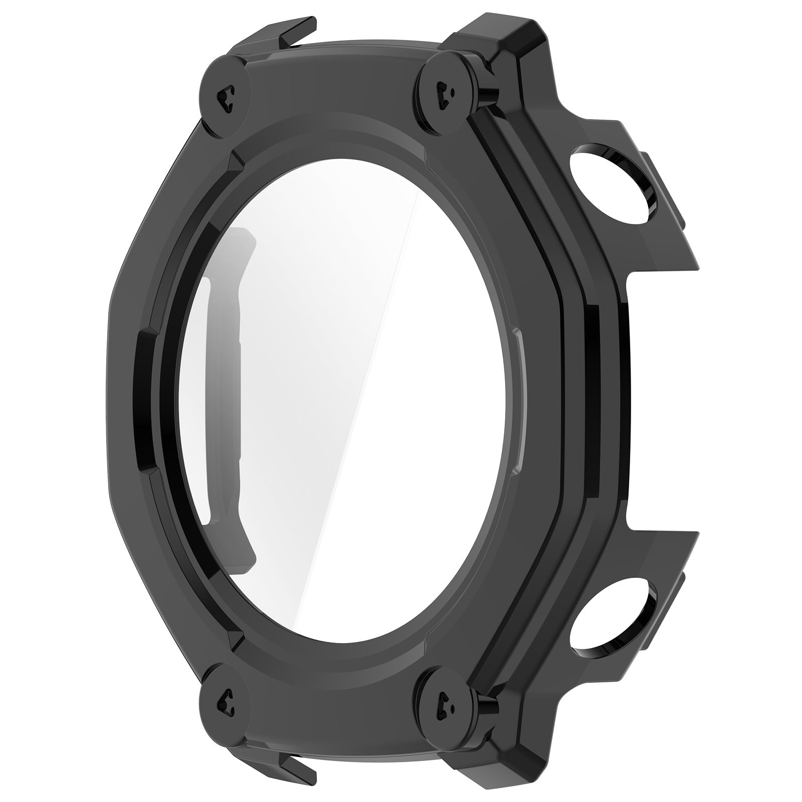 Amazfit T-Rex 3 Pro - 48mm hard case met glas (zwart)